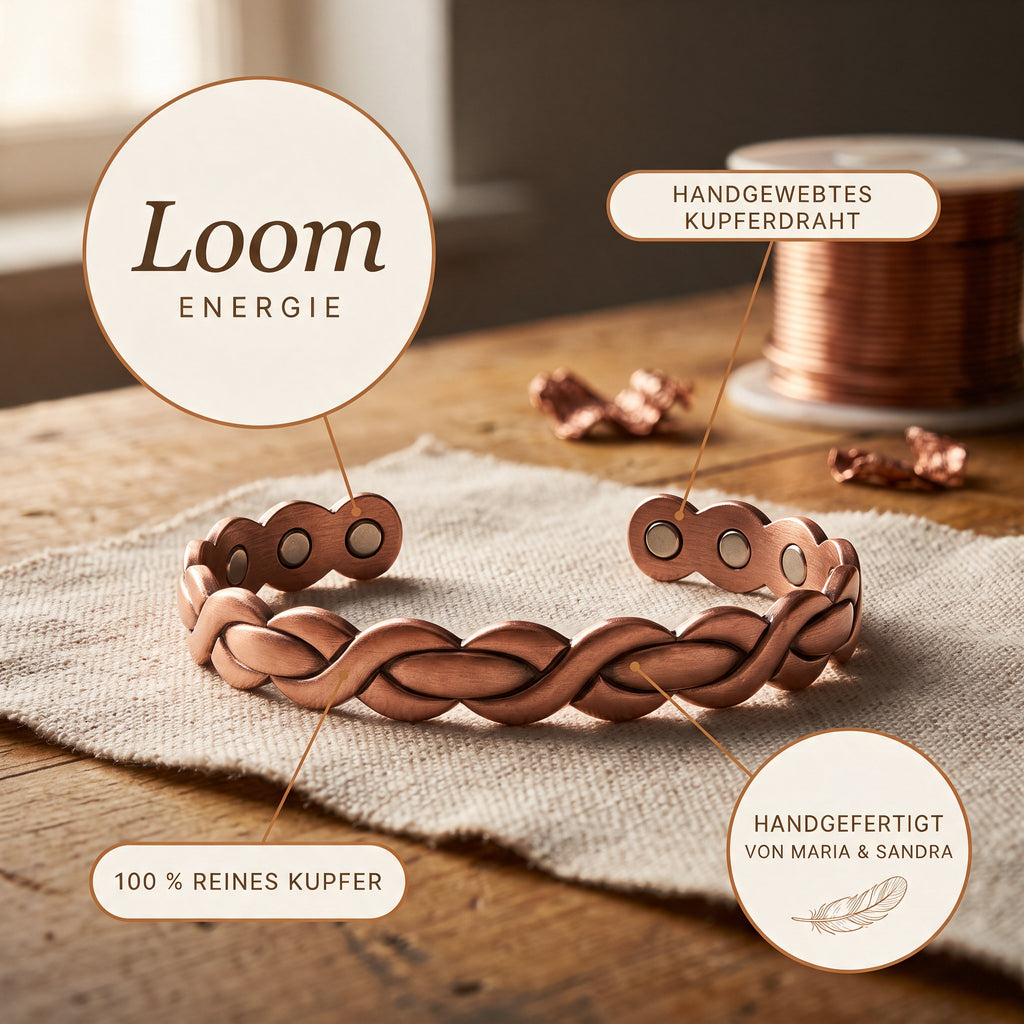 Loom-Kupferarmband von Maria & Sandra