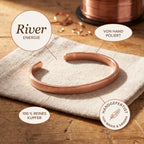 River-Kupferarmband von Maria & Sandra