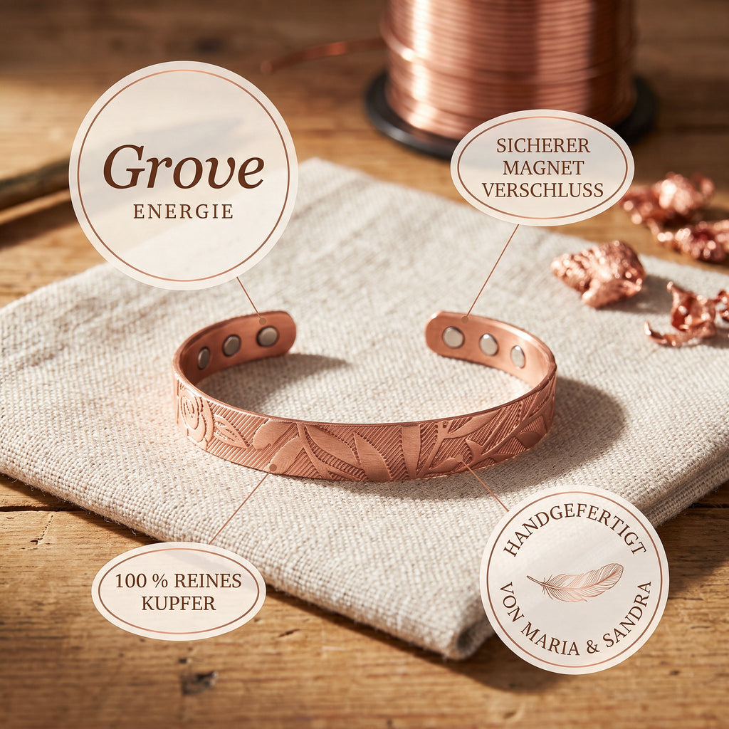 Grove-Kupferarmband von Maria & Sandra