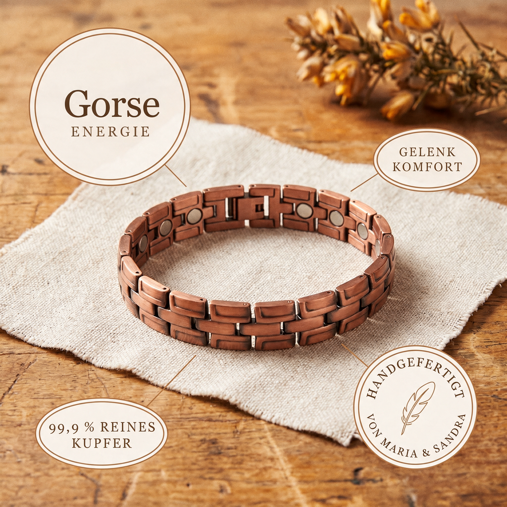 Gorse-Herren-Kupferarmband von Maria & Sandra