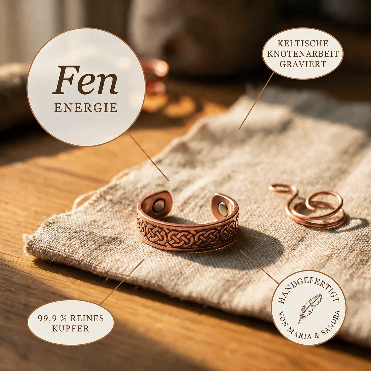 Fen-Kupferring von Maria & Sandra