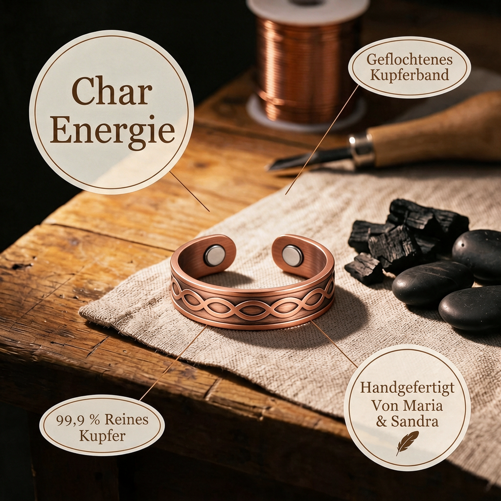 Char-Kupferring von Maria & Sandra