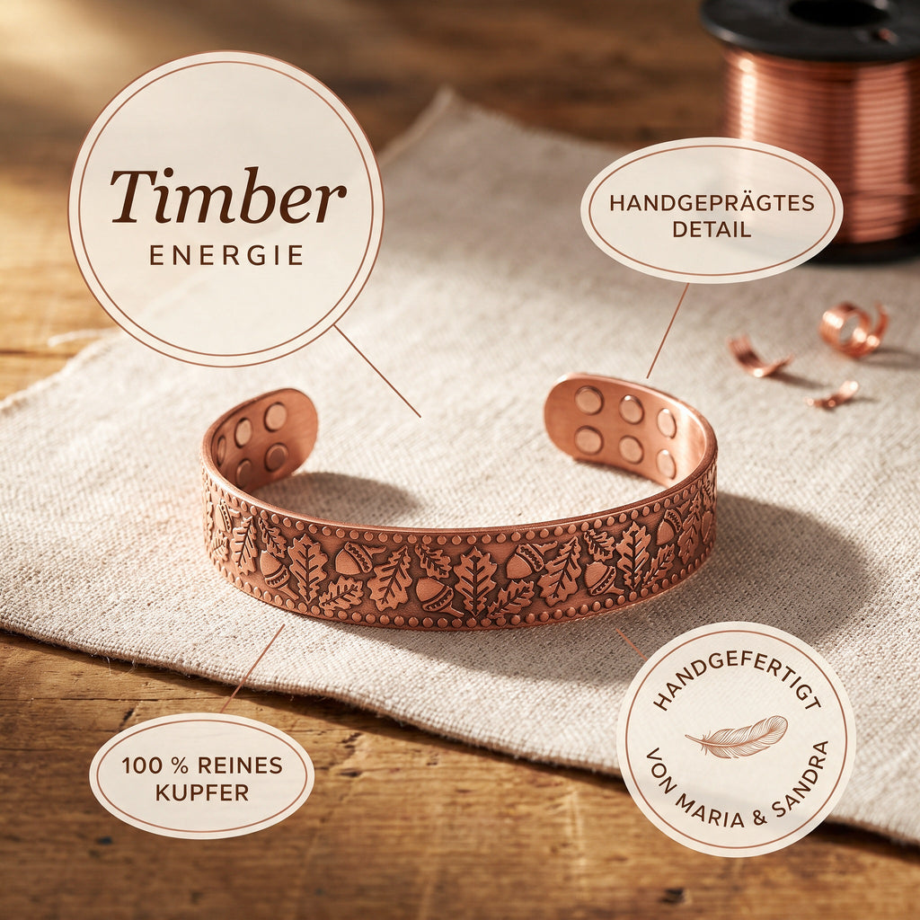 Timber-Kupferarmband von Maria & Sandra