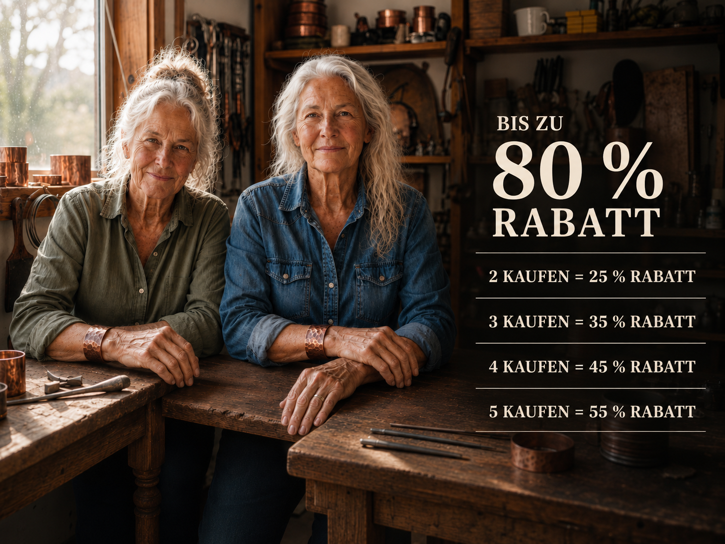 Bis zu 80 % Rabatt — Maria & Sandra