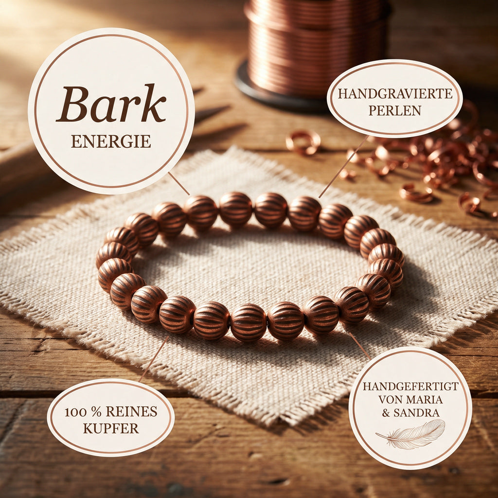 Bark-Kupferarmband von Maria & Sandra