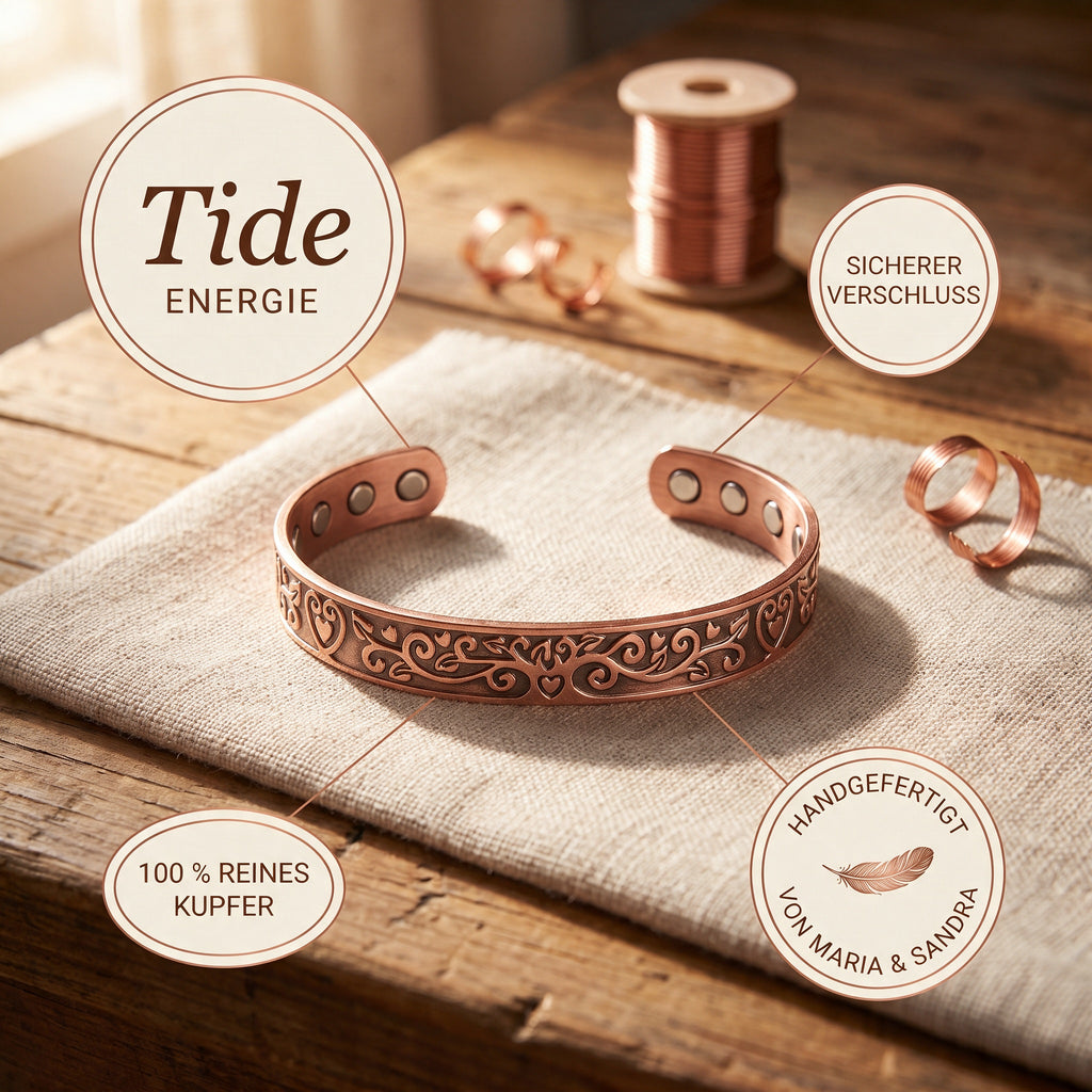 Tide-Kupferarmband von Maria & Sandra