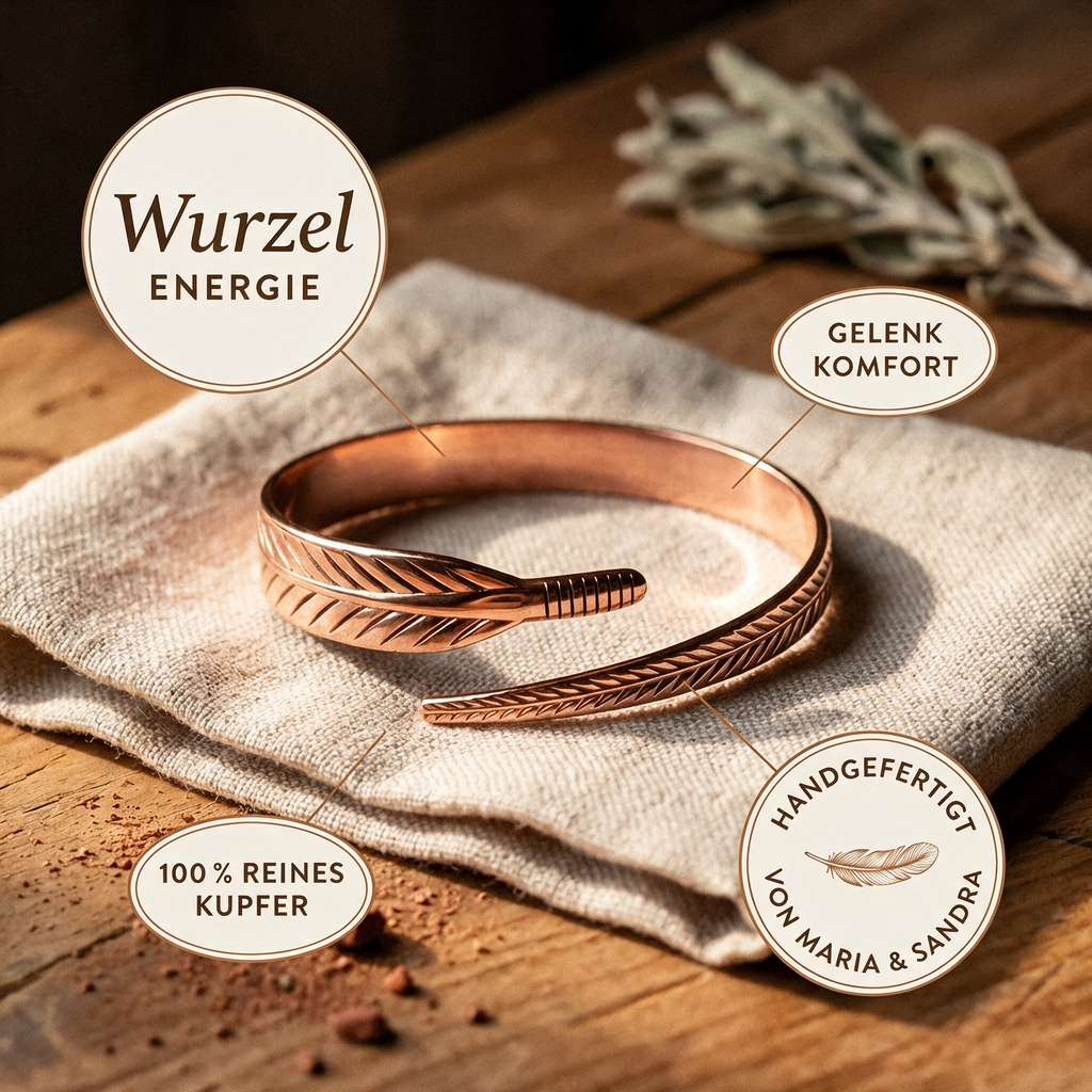 Root-Kupferarmband von Maria & Sandra