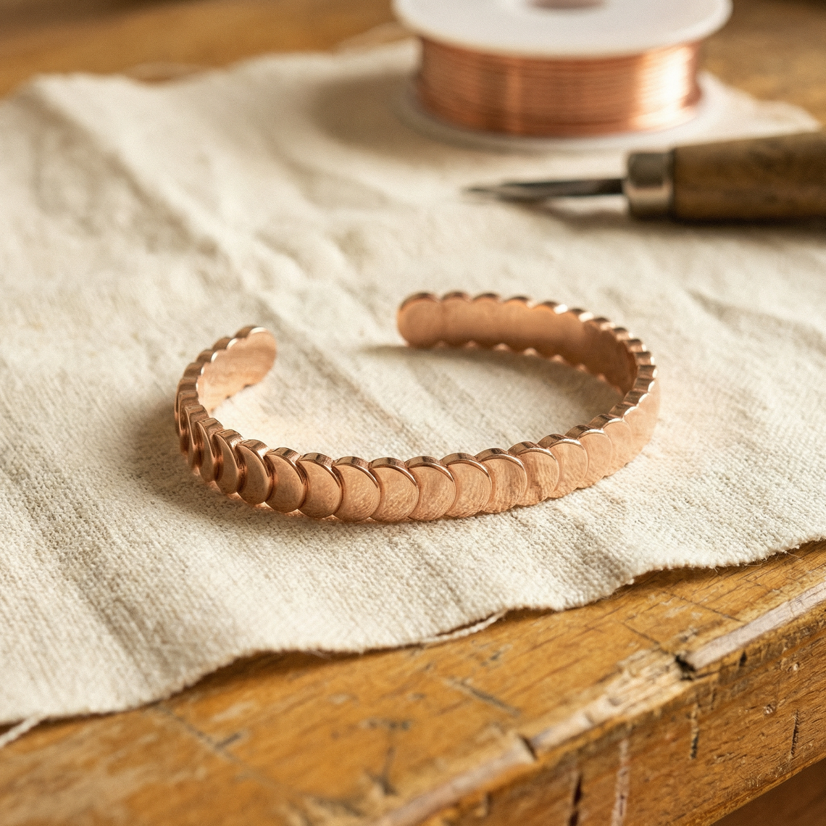 Tide-Kupferarmband von Maria & Sandra