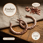 Ember-Kupferohrringe von Maria & Sandra