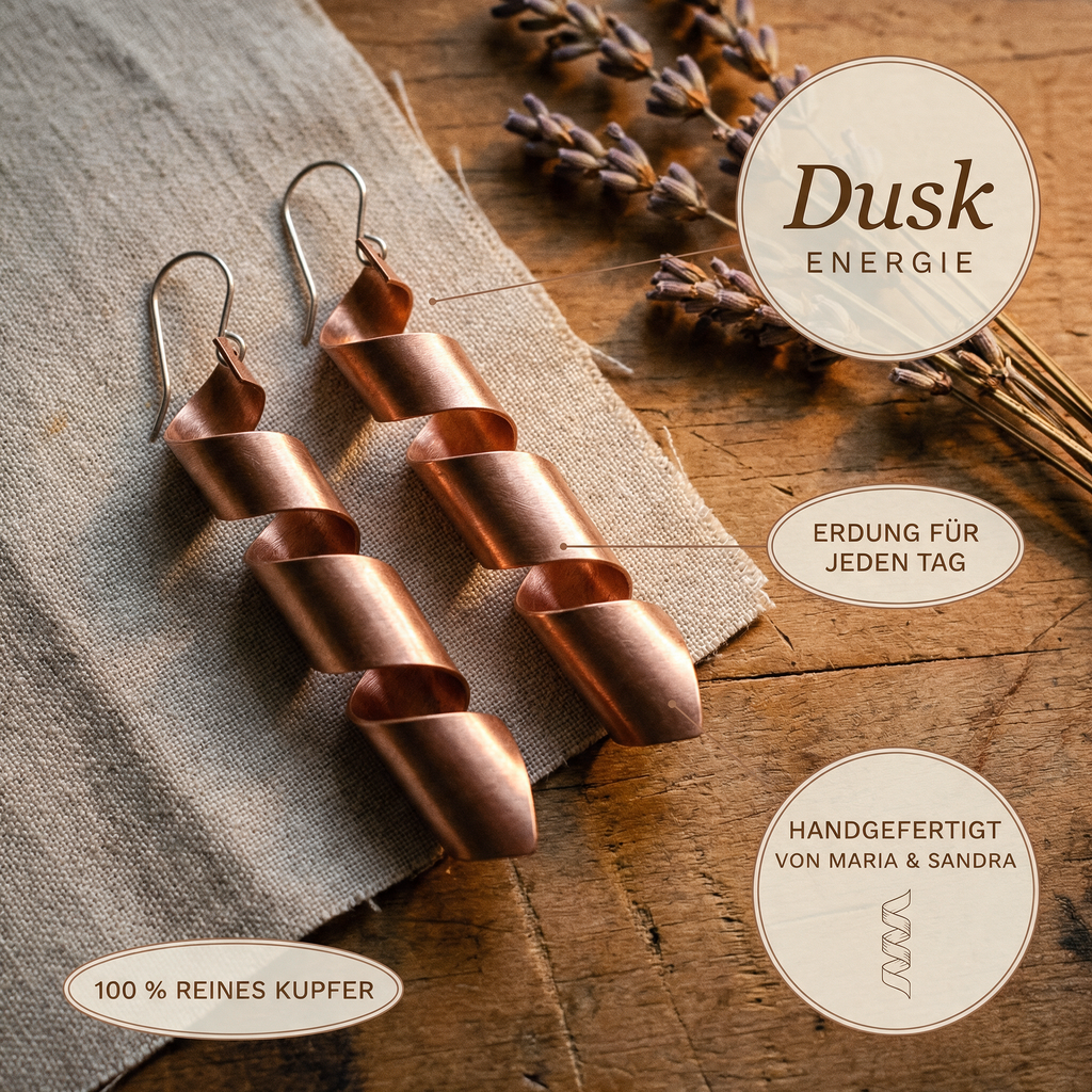 Dusk-Kupferohrringe von Maria & Sandra
