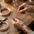 Flow-Kupfer-Handspirale von Maria & Sandra