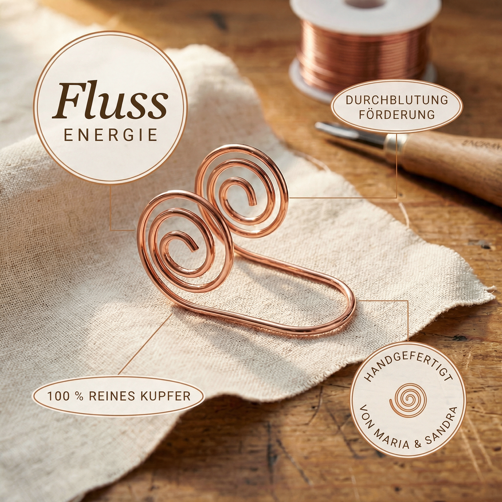 Flow-Kupfer-Handspirale von Maria & Sandra