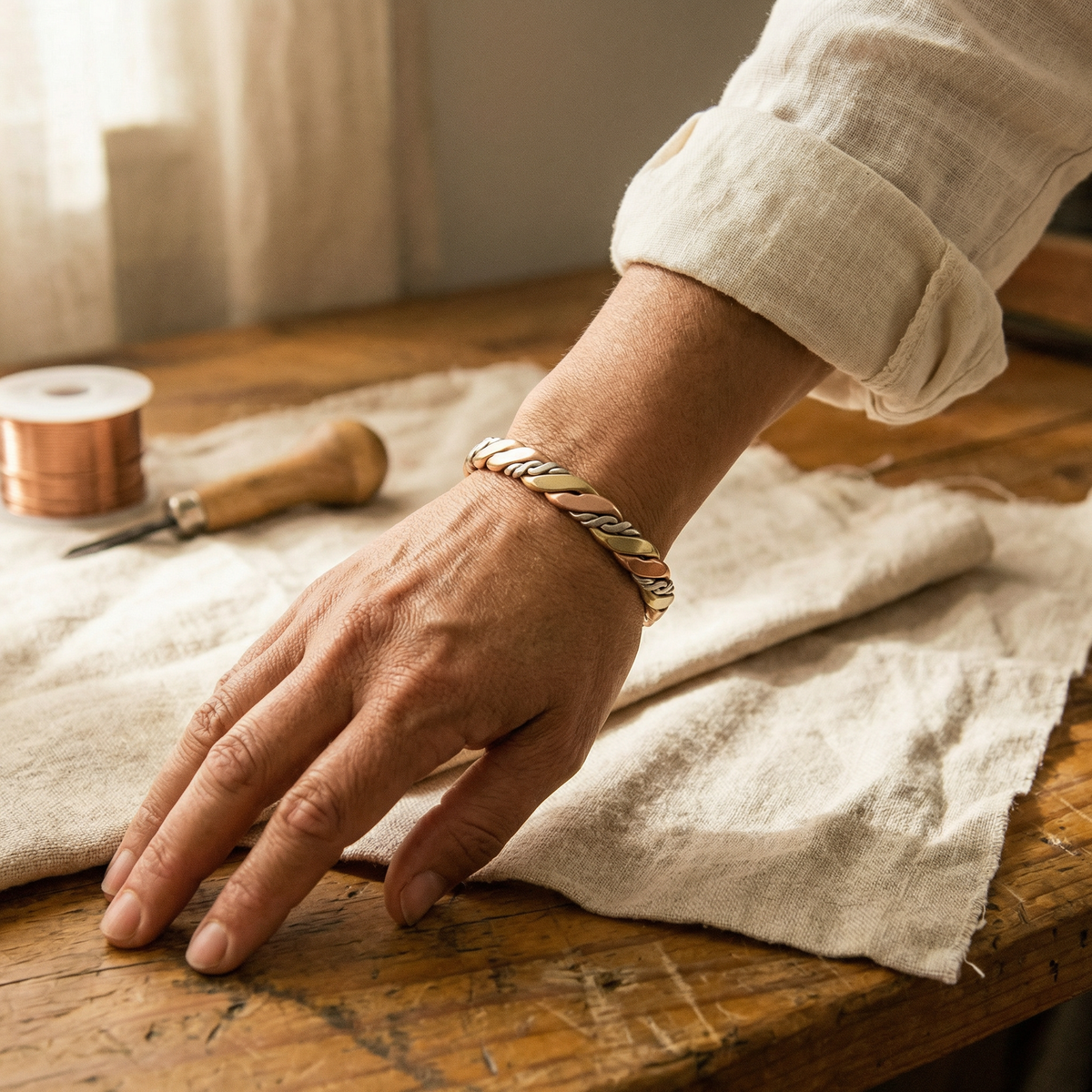 Stone-Kupferarmband von Maria & Sandra
