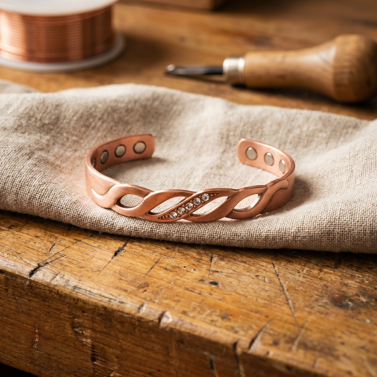 Seam-Kupferarmband von Maria & Sandra