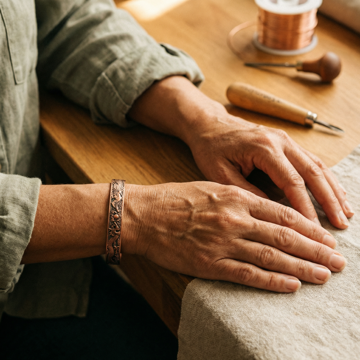 Loam-Kupferarmband von Maria & Sandra