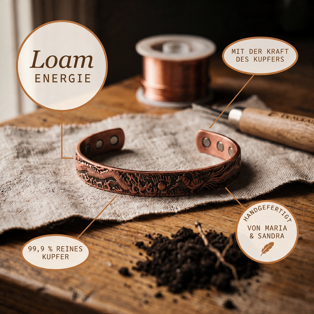 Loam-Kupferarmband von Maria & Sandra