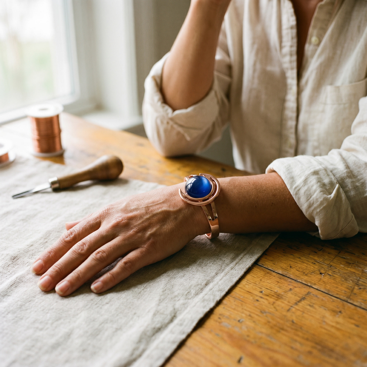 Sphere-Kupferarmband von Maria & Sandra