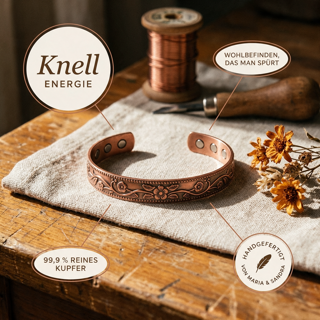 Knell-Kupferarmband von Maria & Sandra