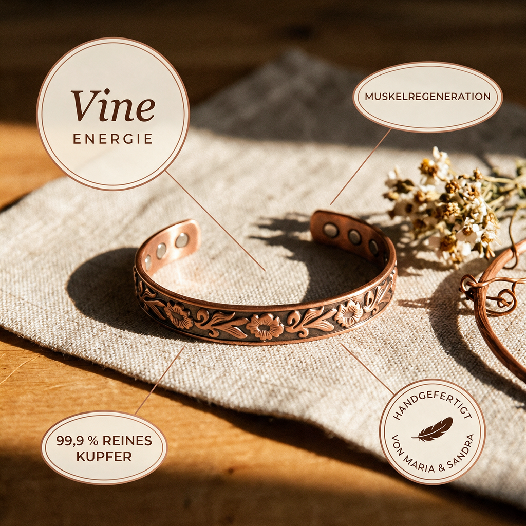 Vine-Kupferarmband von Maria & Sandra