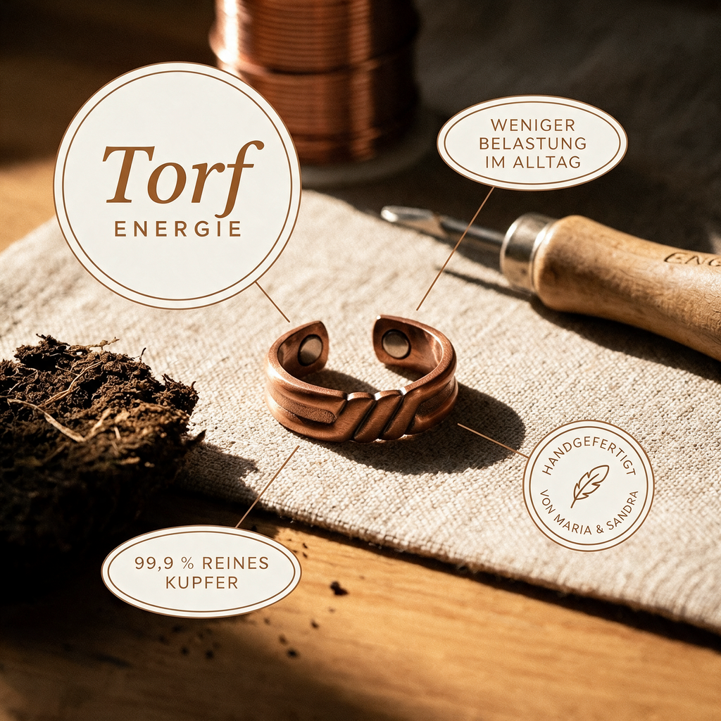 Peat-Kupferring von Maria & Sandra