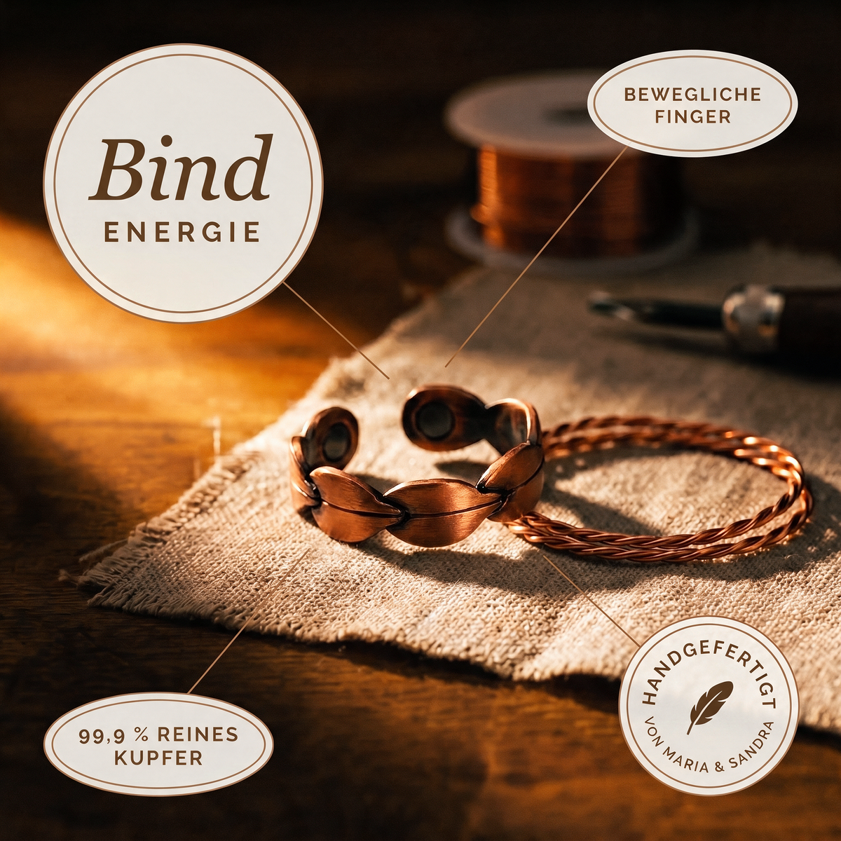 Bind-Kupferring von Maria & Sandra