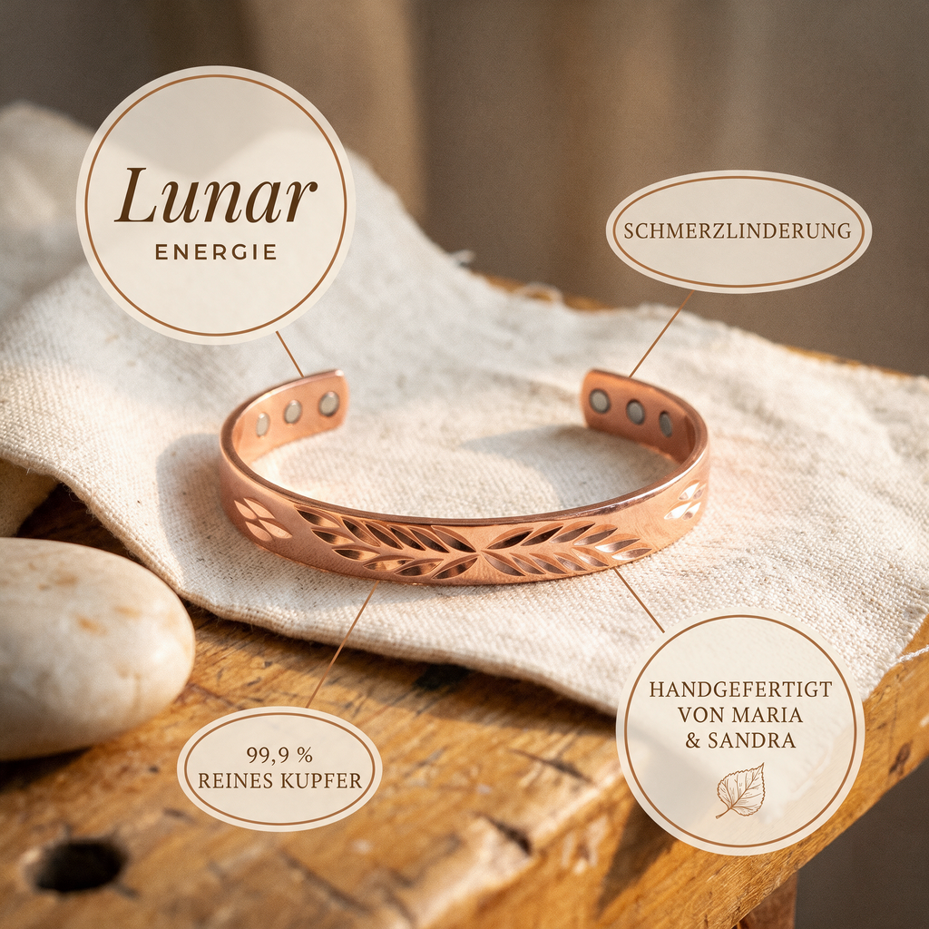 Lunar-Kupferarmband von Maria & Sandra