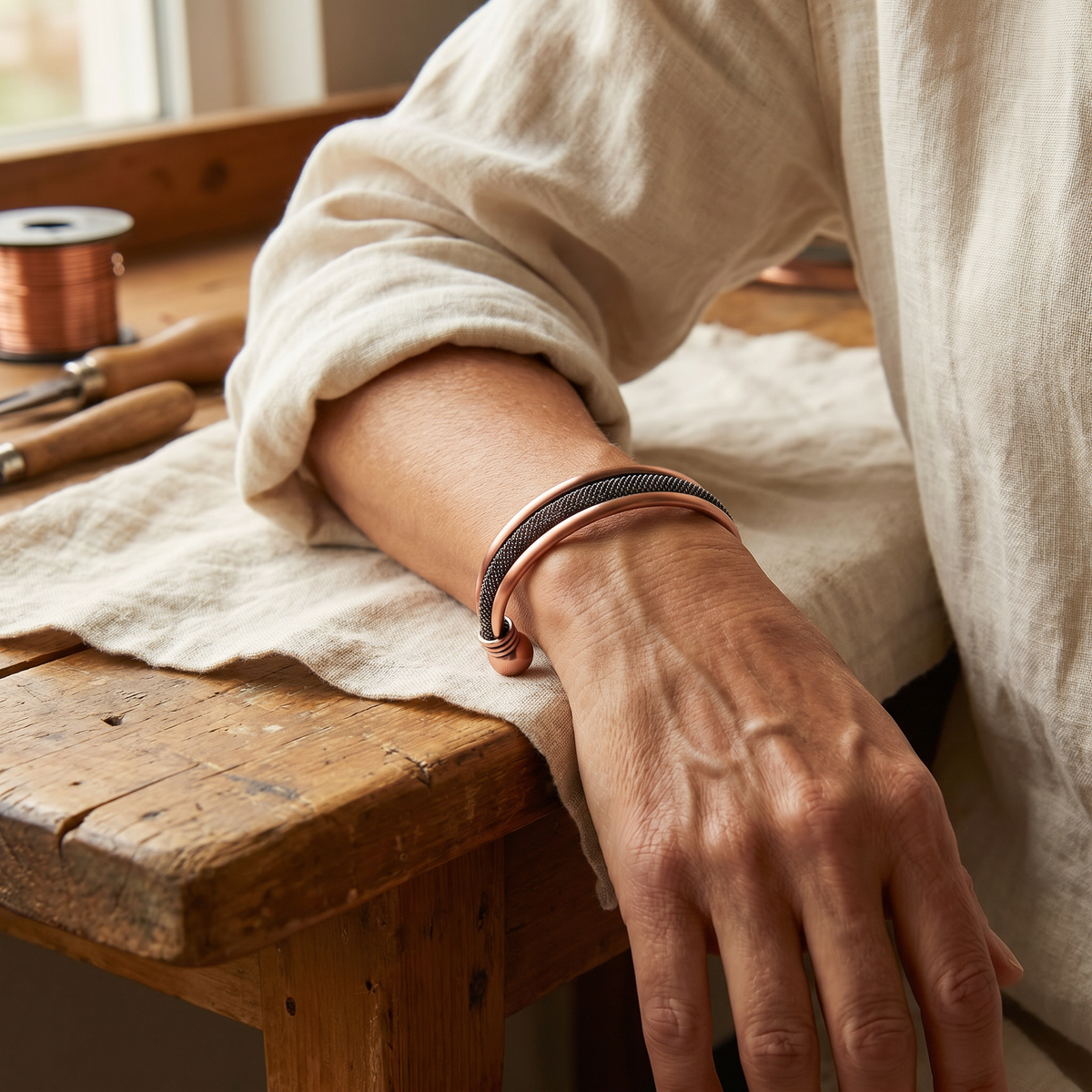 Cairn-Kupferarmband von Maria & Sandra
