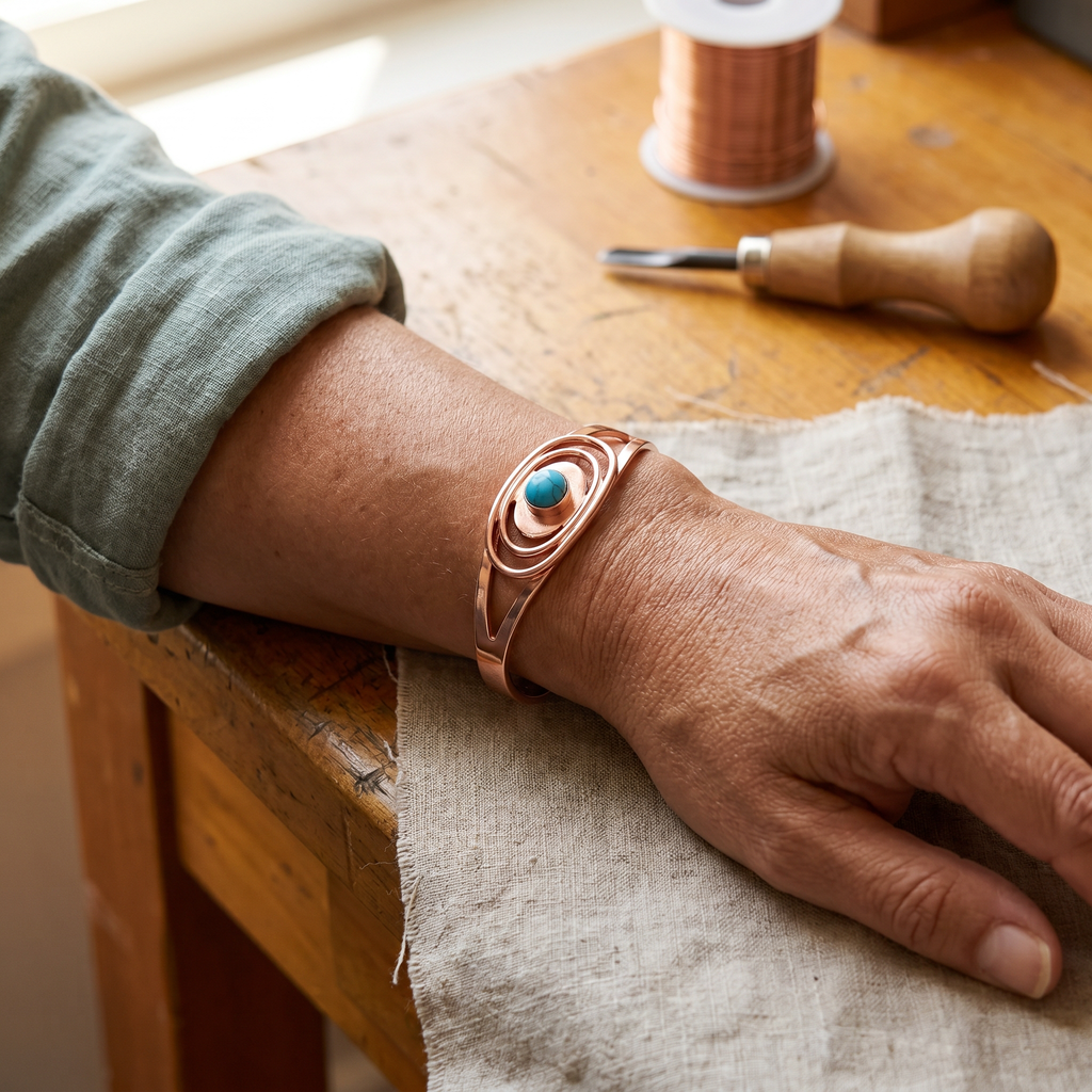 Sedge-Kupferarmband von Maria & Sandra