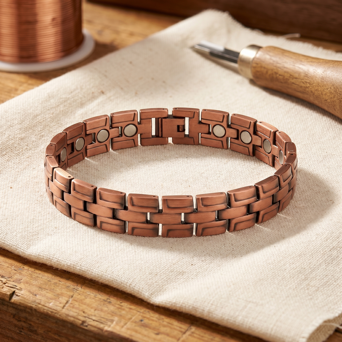 Gorse-Herren-Kupferarmband von Maria & Sandra