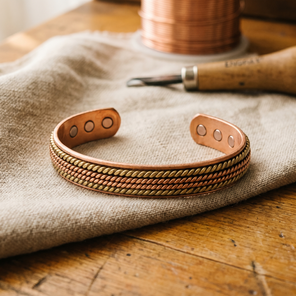 Forge-Kupferarmband von Maria & Sandra