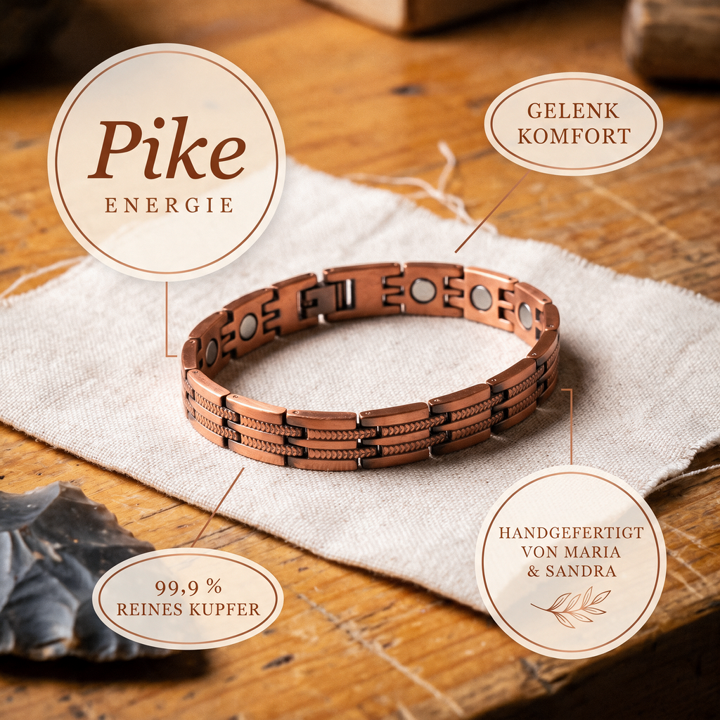 Pike-Herren-Kupferarmband von Maria & Sandra