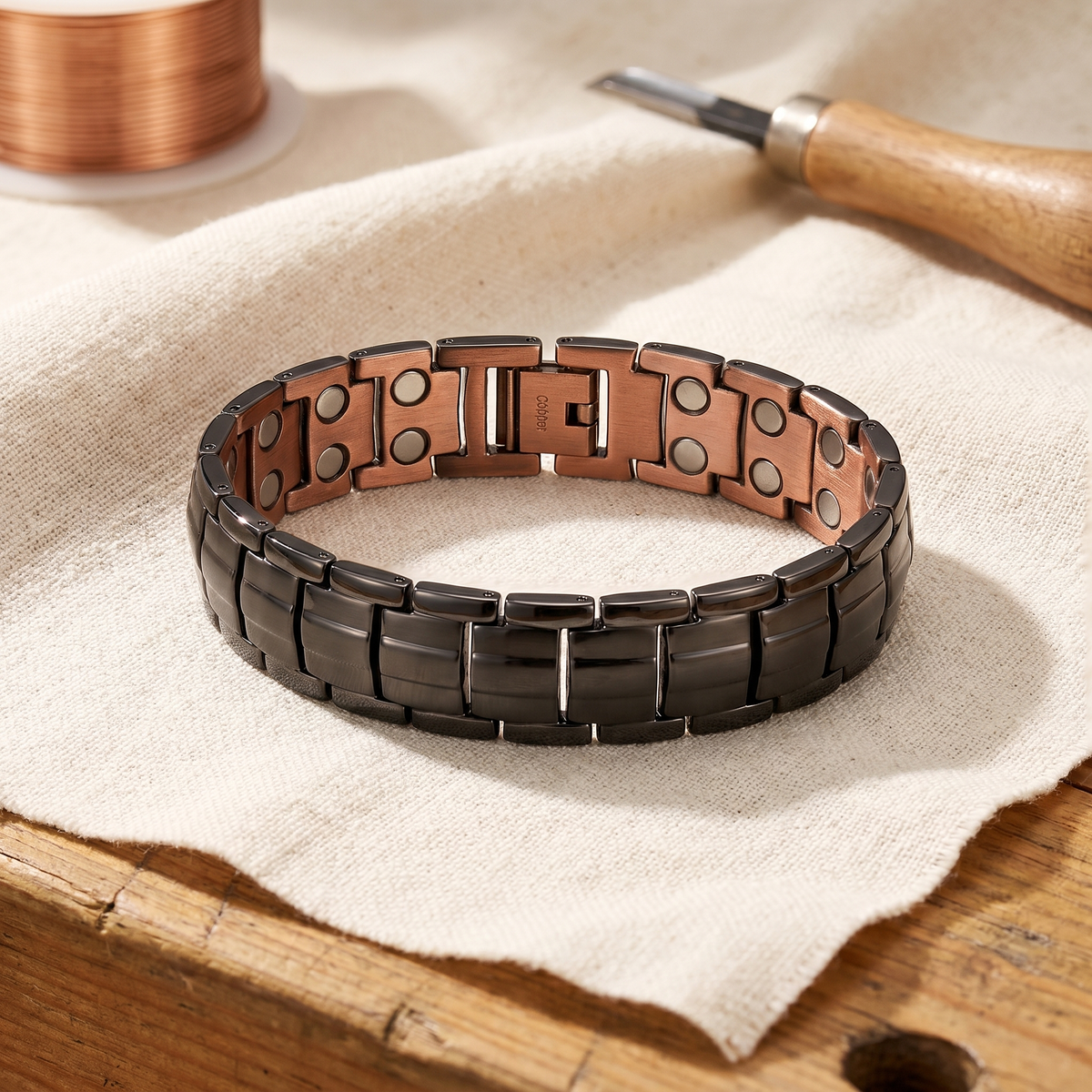 Ochre-Herren-Kupferarmband von Maria & Sandra