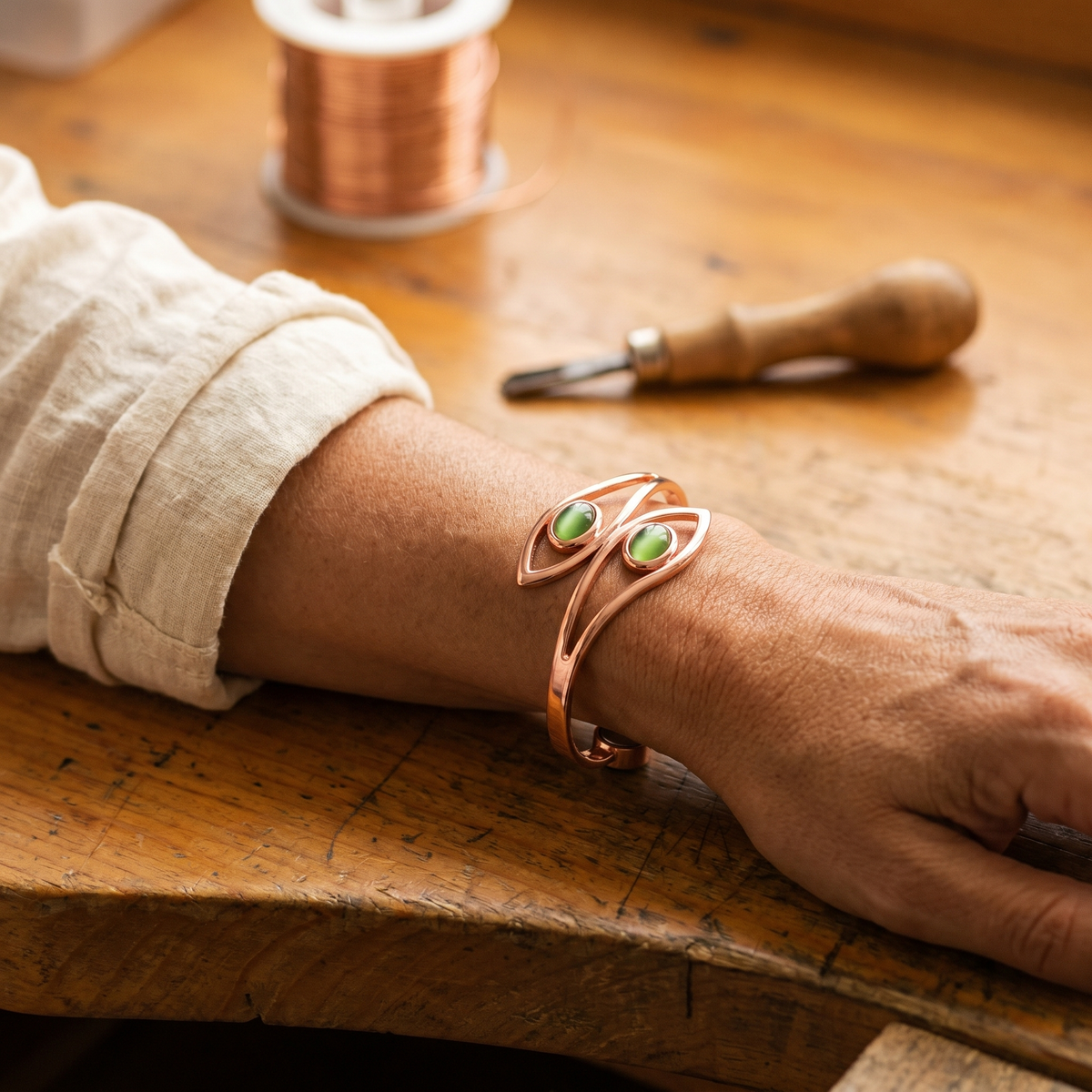 Opal-Kupferarmband von Maria & Sandra