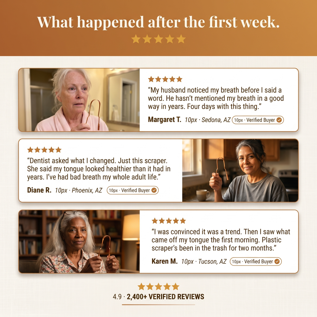 Reiner Kupfer-Zungenreiniger