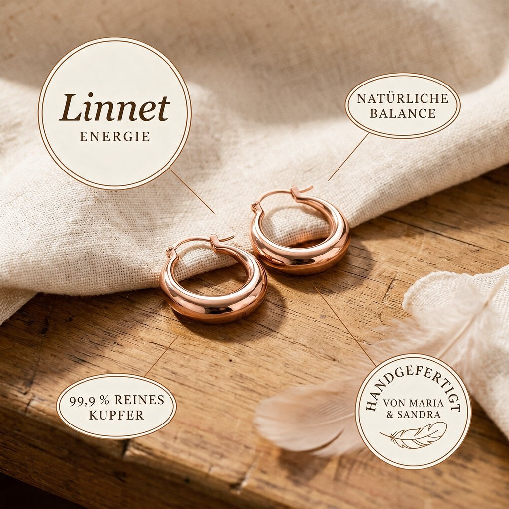 Linnet-Kupfer-Creolen von Maria & Sandra