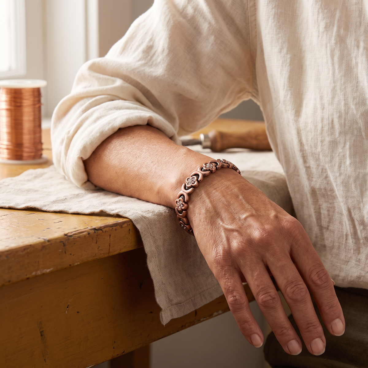 Keel-Kupferarmband von Maria & Sandra