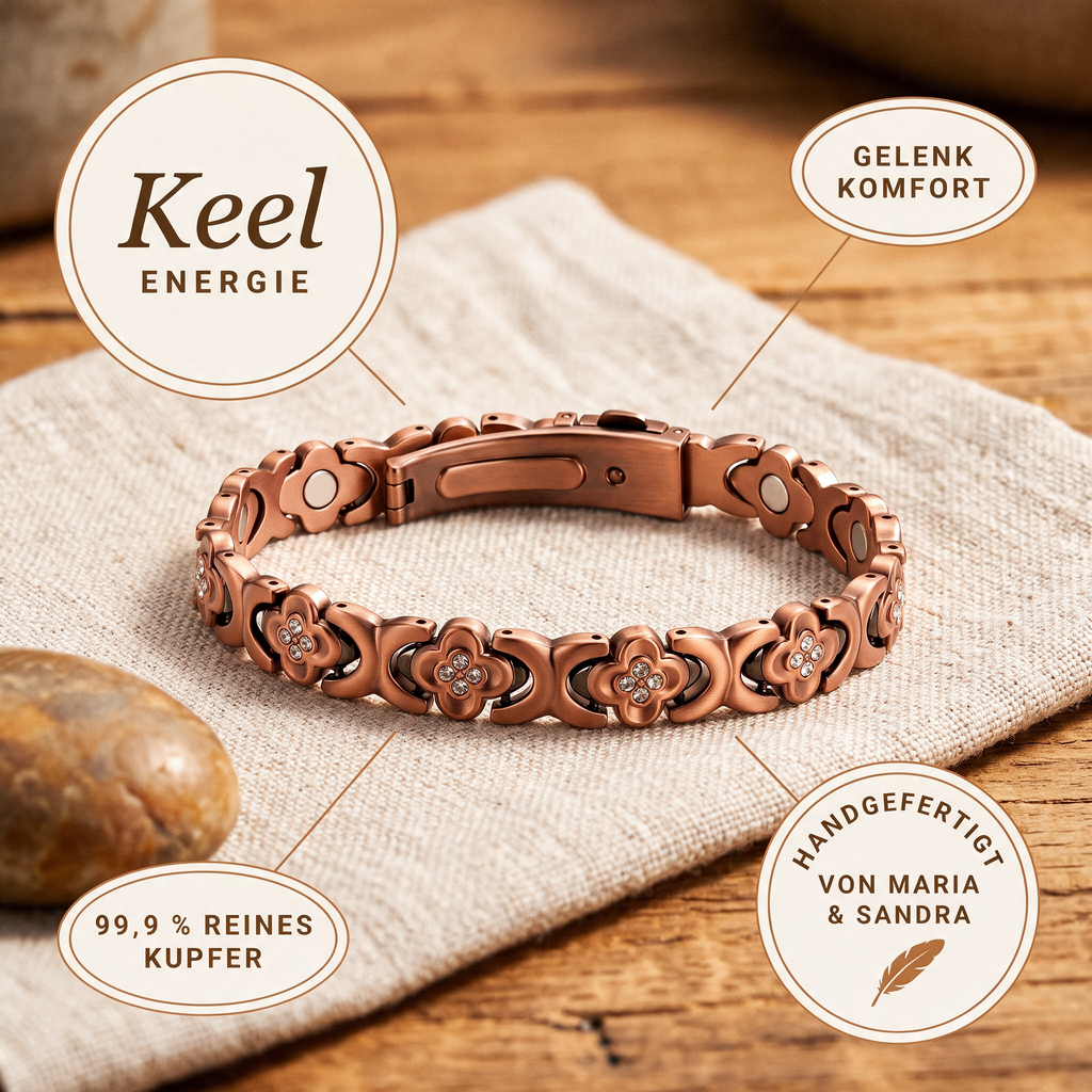 Keel-Kupferarmband von Maria & Sandra