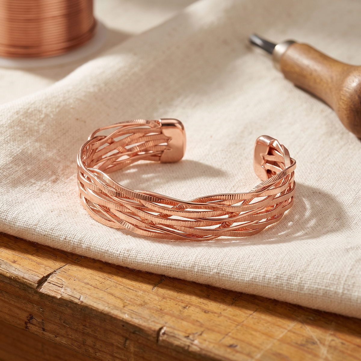 Wisp-Kupferarmband von Maria & Sandra