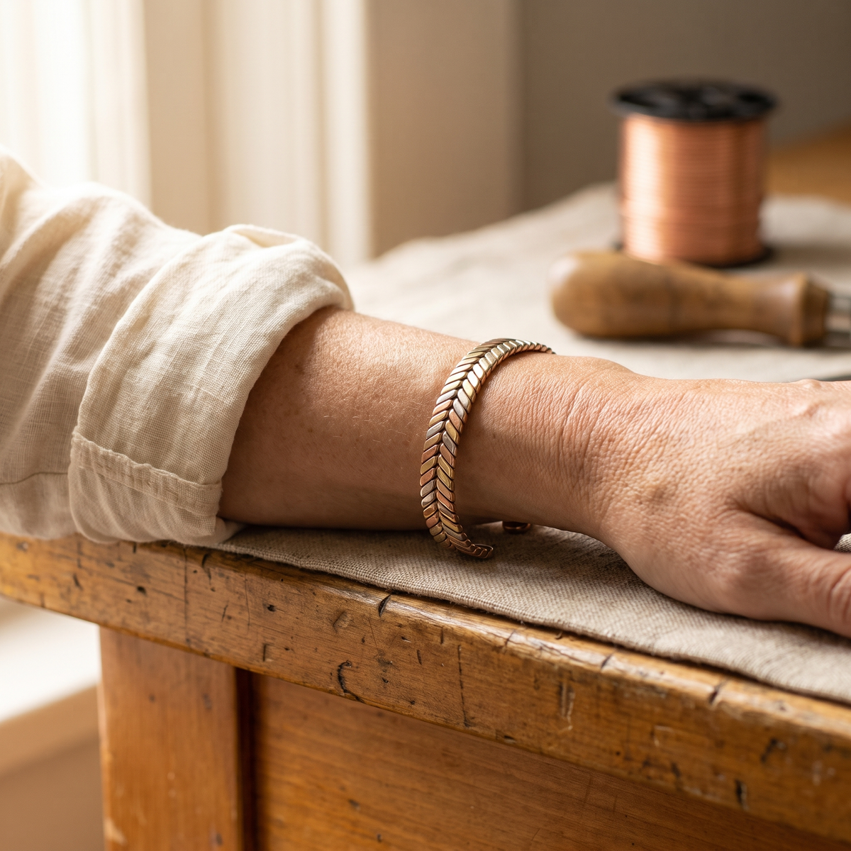 Copse-Kupferarmband von Maria & Sandra