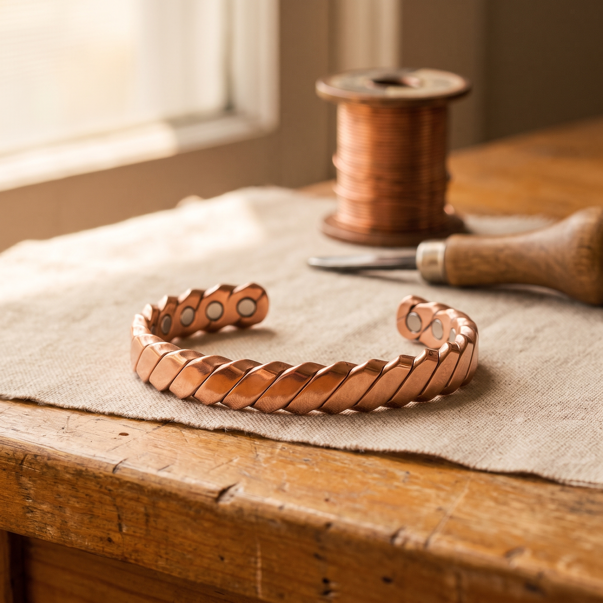 Moss-Kupferarmband von Maria & Sandra