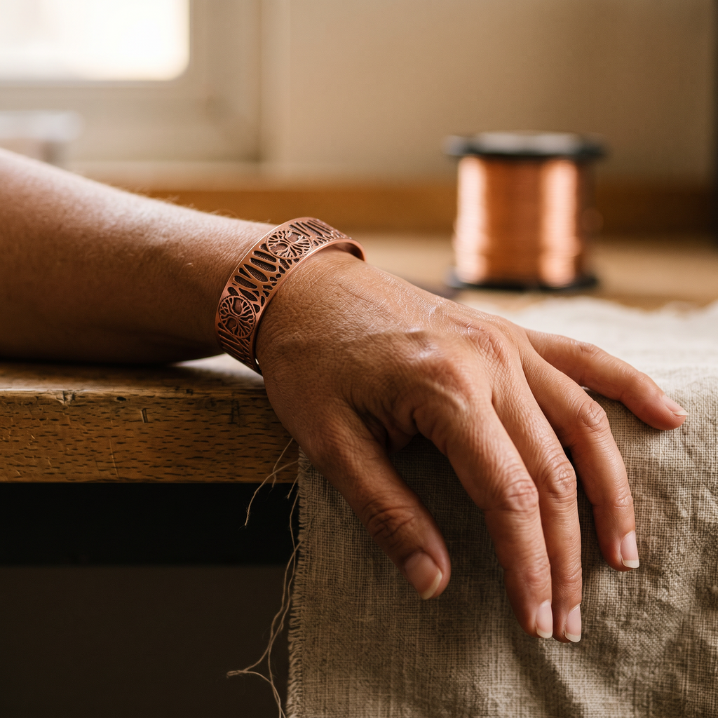 Vine-Kupferarmband von Maria & Sandra