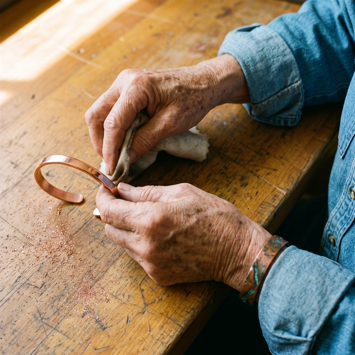 River-Kupferarmband von Maria & Sandra